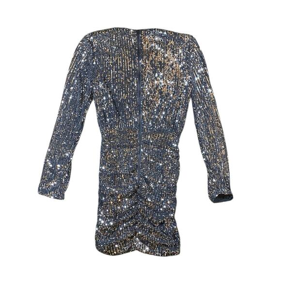 Bardot Onyx Sequin Mini Dress NWT - S - Picture 5 of 5